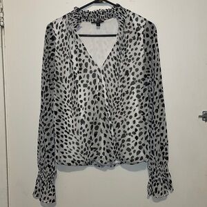 Express Dalmatian print women’s top M